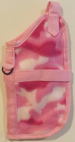 MEDIUM Pink Fleece ( withers to tail 15 3/4" )